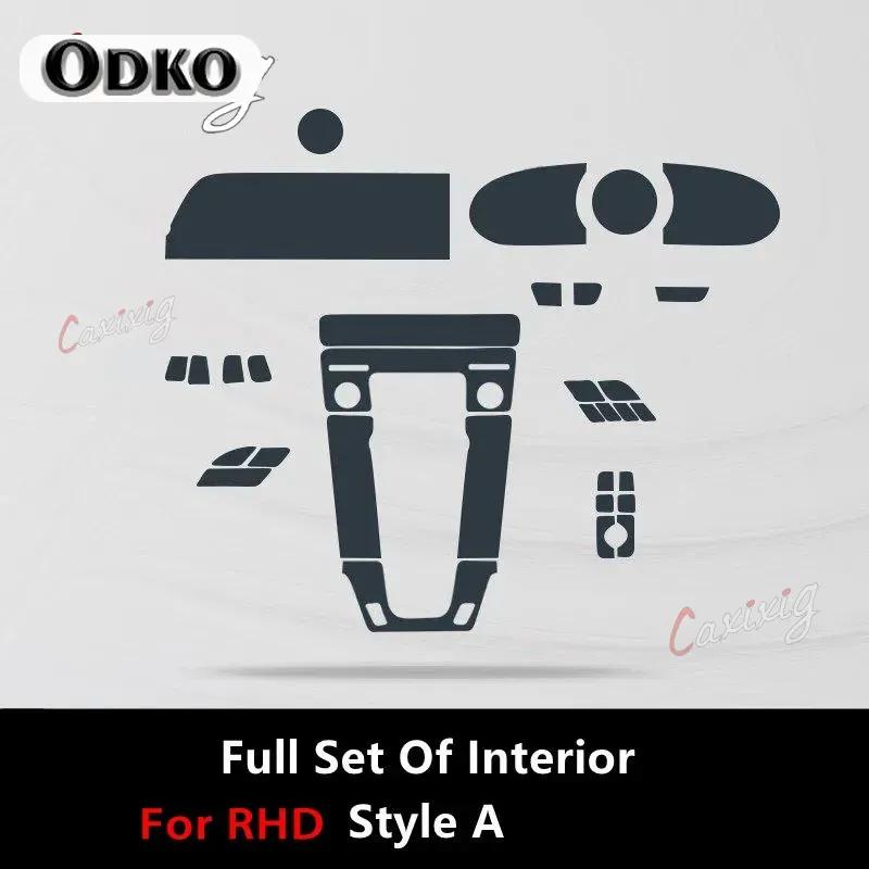 For PORSCHE 911 19-22 992 Car Interior Center Console Transparent TPU Protective Film Anti-scratch Accessory RHD LHD