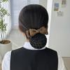 Nurse Head Flower Female Mesh Pocket Professional Hairnet Stewardess Hair Mesh Cover Bank Hotel Restaurant Waiter Headgear Hair Accessories