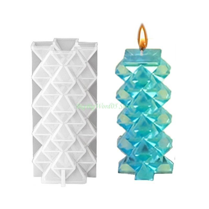 24TE Geometric Mold Silicone Mold for Candle Making Reusable Resin Epoxy Mould Casting Molds DIY Silicone Mould