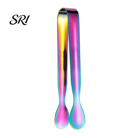 Rose Gold Ice Clip Clamp Stainless Steel Electroplated Tongs Durable Food Grade Rust-resistant for Bar Kitchen Sugar Cube Tong Set