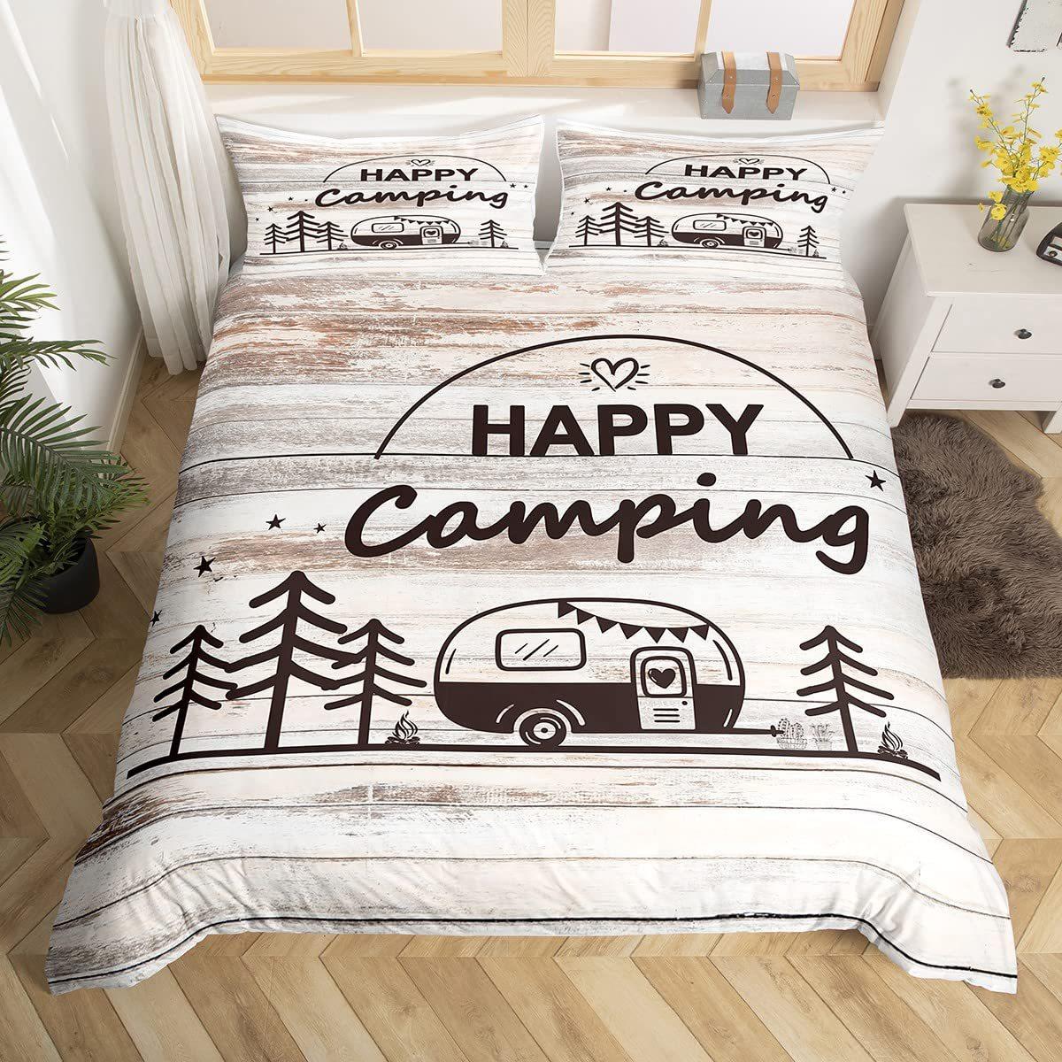 

Набір ковдри для кемпера Scenic Rv Travel 3D цифровий друк Набір з трьох предметів AU Single 145*210