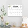 18 Months INS Coil Calendar Square English Calendar Leaf Pattern Calendar  Work Planning