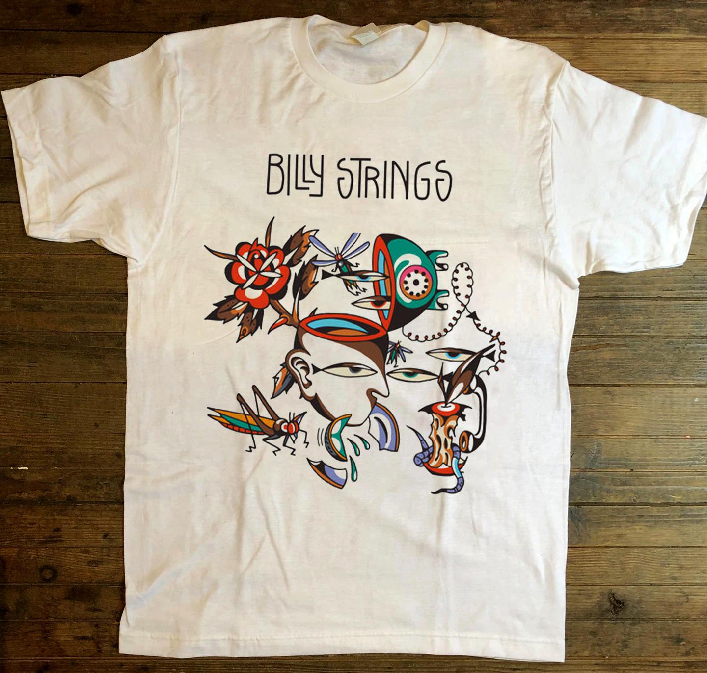 New Billy Strings Home White On Tour S to 5XL Concert Shirt SN555 S