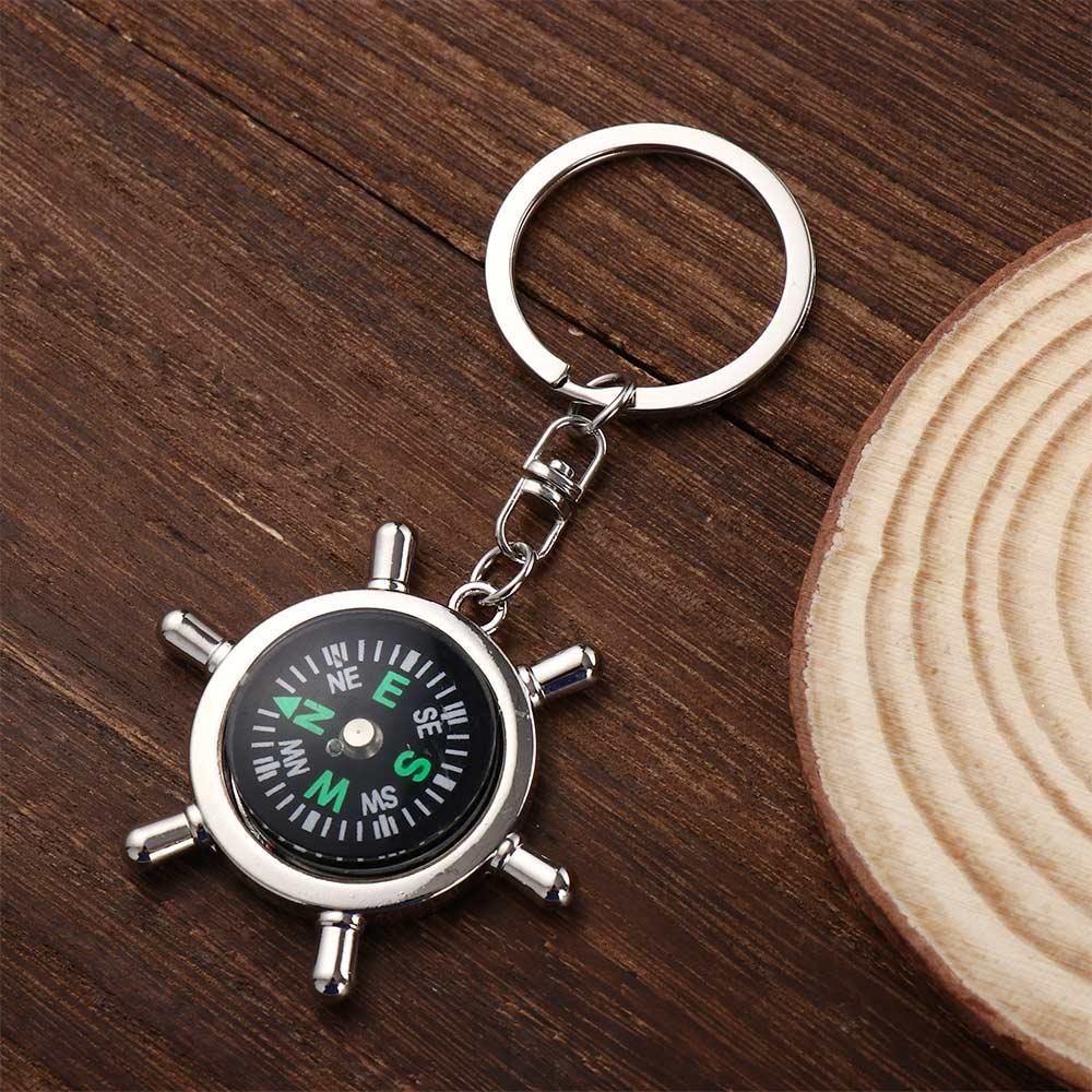 Survival Tool Navigator Outdoor Emergency Wild Compass Keychain Pocket Compass Mini Compass