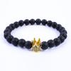 Zhang Meng Jewelry Copper Crown Bracelet with Color-Retaining Zirconia Beads