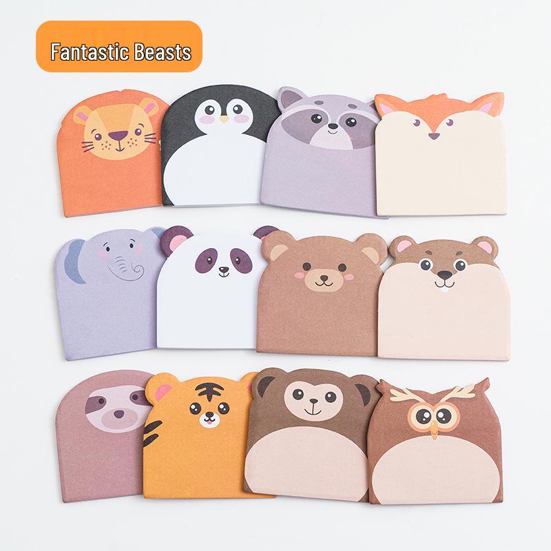 Alien Cartoon Sticky Notes: Cute, Customized, and High-End Animal Memo Set