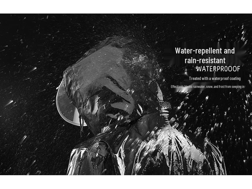 Men's Full-Body Electric Vehicle Raincoat Set - Waterproof, Split-Type Riding Gear