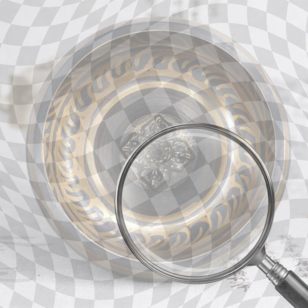 Металлическая поющая чаша Будды Тибетский колокольчик Йога Медитационная чаша Поющая чаша Молоток 8cm