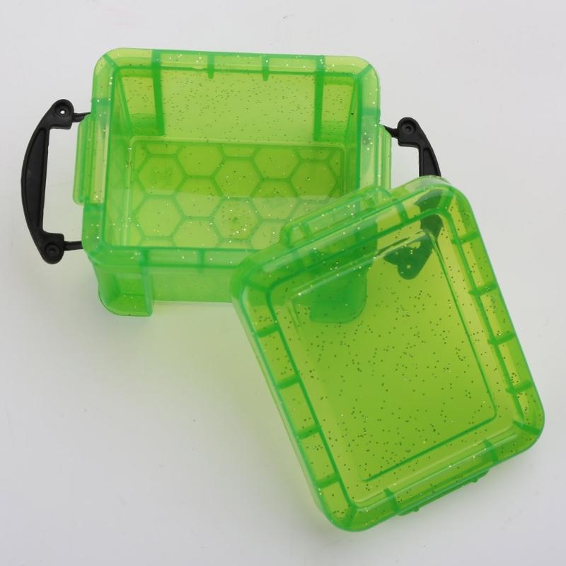 Mini-Aufbewahrungsbox aus Kunststoff mit verschließbarem Deckel, durchsichtiger Kunststoff-Organizer für kleine Bastelarbeiten, Schreibwaren, Schmuck, Nähzubehör, Klassenzimmer