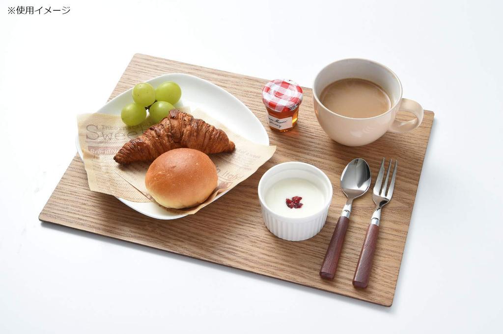 Ase Shinzo Shoten Long Actual 39 x 29 x cm 13.0 Placemat, Ash, R37-07, Size 0.6