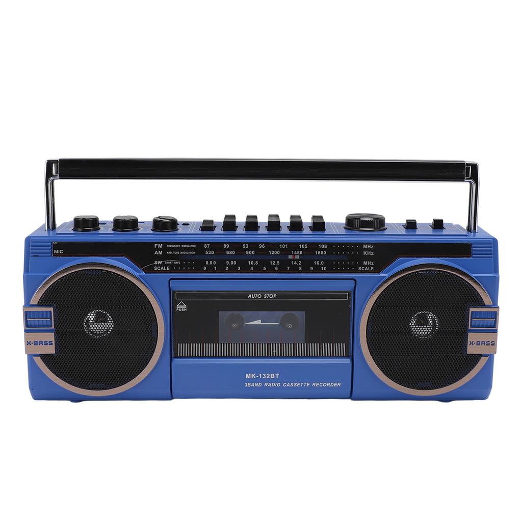 AM FM SW Cassette Player Bluetooth Vintage Great Sound Quality USB Port 3.5mm Aux In Tape Recorder Tape Player Cassette Recorder