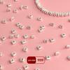 S999 Sterling Silver Square Spacer Beads for DIY Jewelry