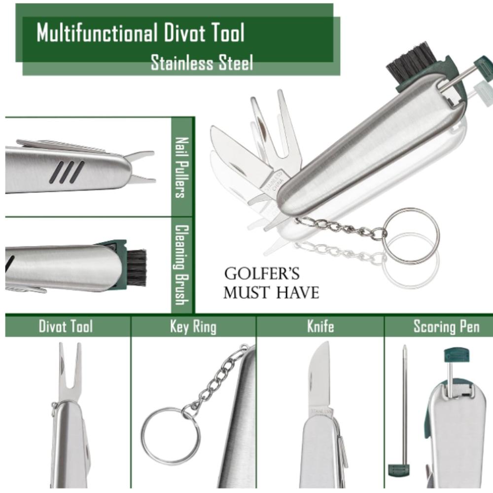 Golf Tool Kit, Outdoor Sports Golf Bag, Golf Stud, Scorecard, Multifunctional Storage Bag