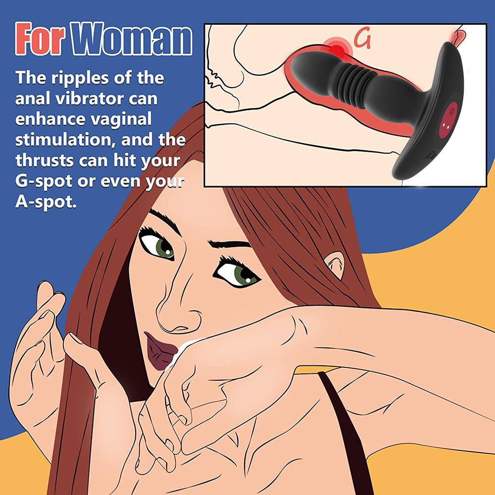 Telescopic Butt Plug Anal APP Vibrator Wireless Remote Sex Toys for Women Ass Anal Dildo Prostate Massager Adult Adult