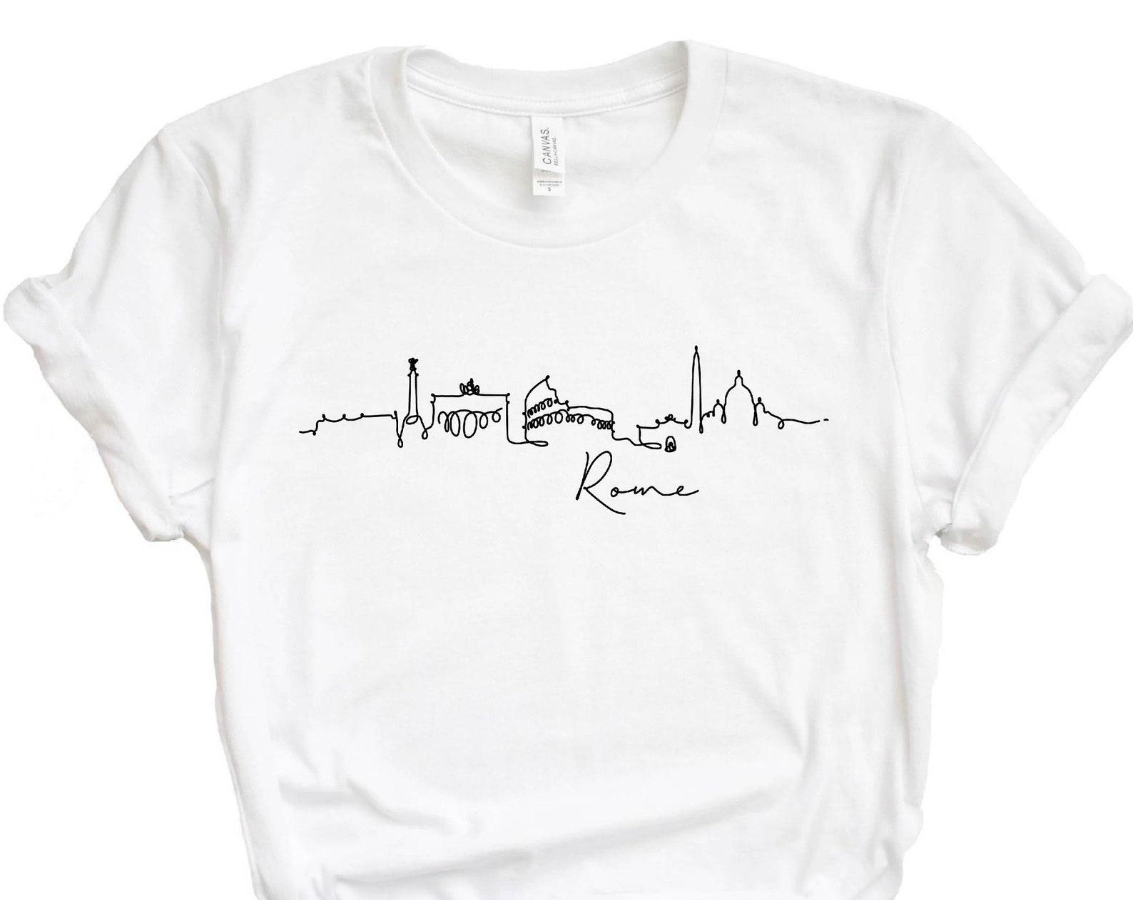 Rome Shirt, Love Rome Shirt, Rome Gift, I Love Rome, Rome Travel, Rome Colosseum, Rome Italy Shirt, Roma Italia, Skyline S
