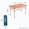 Coleman Natural Wood Roll Table Height with Storage 30kg Weight Classic/110 Outdoor, Camping, BBQ, Picnic, Foldable, Adjustable, Case, Capacity,