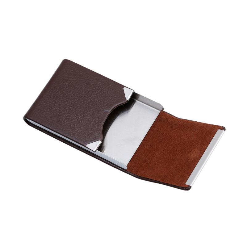 Dámské kreativní pouzdro na vizitky Přenosné pouzdro na jmenovky z PU