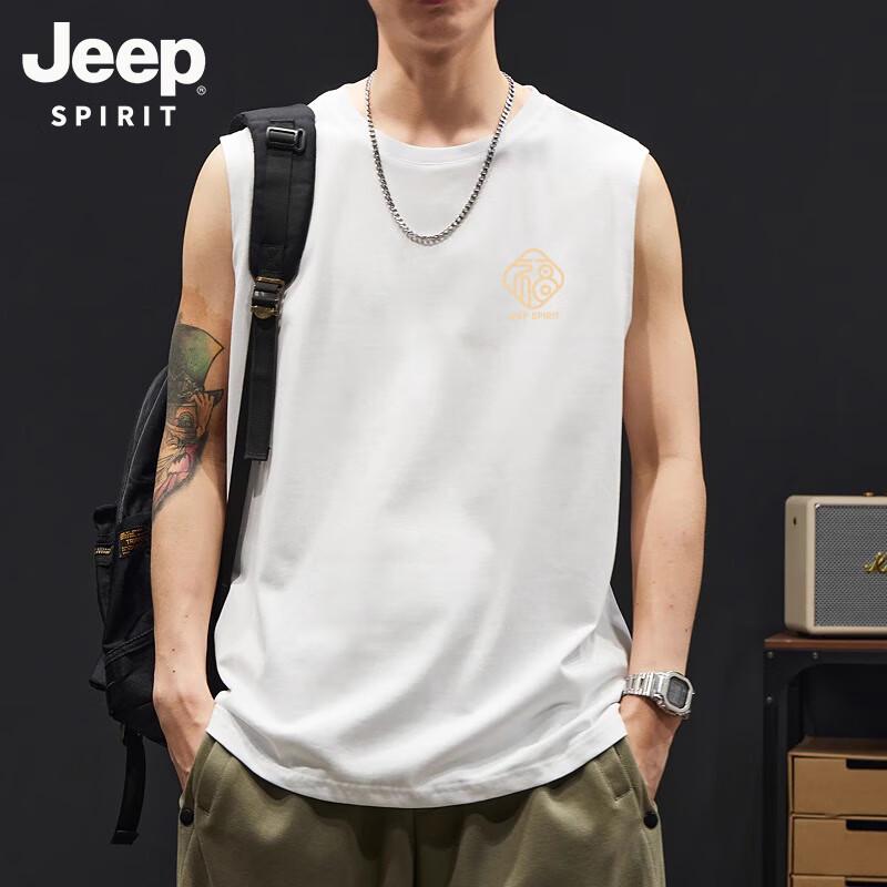 Мужская хлопковая спортивная майка без рукавов JEEP SPIRIT XL