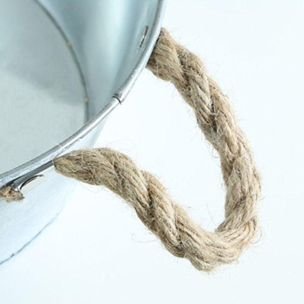 Iron Flower Container Home Decoration Flower Pot Vintage Rustic Flowerpot