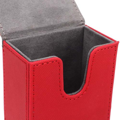 Portable Tarot Card Storage Case, Tarot Storage Box, Tarot Card Holder, PU Leather, Card Protection, Tarot Tool, Travel (Red)