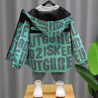 Boys Jacket Fall  New Foreign-style Children's Fall and Winter Middle and Large Children In The Long Section of The Boy's Windbreaker