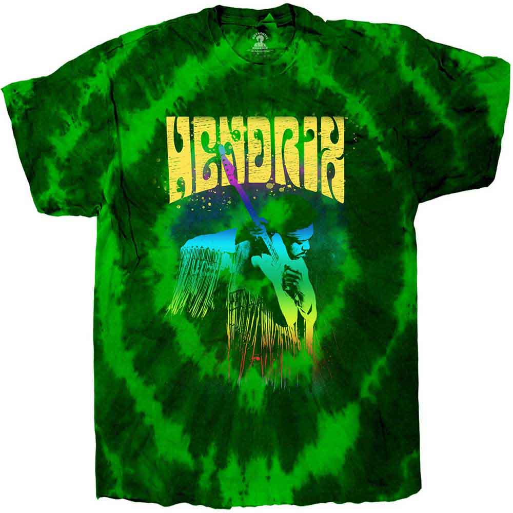 Jimi Hendrix Unisex Adult Hear The Vibe Tie Dye T-Shirt