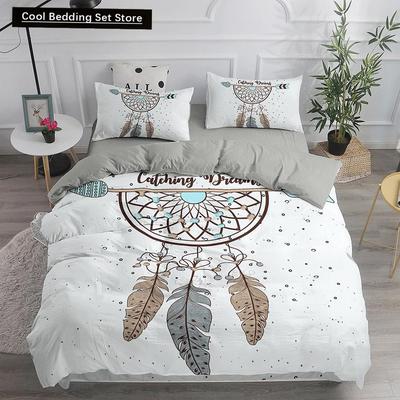 Juego de Cama Atrapasueños Elegante Bohemio Funda Nórdica Queen Twin Full Étnica Funda de Edredón Individual Doble King Cubrecama