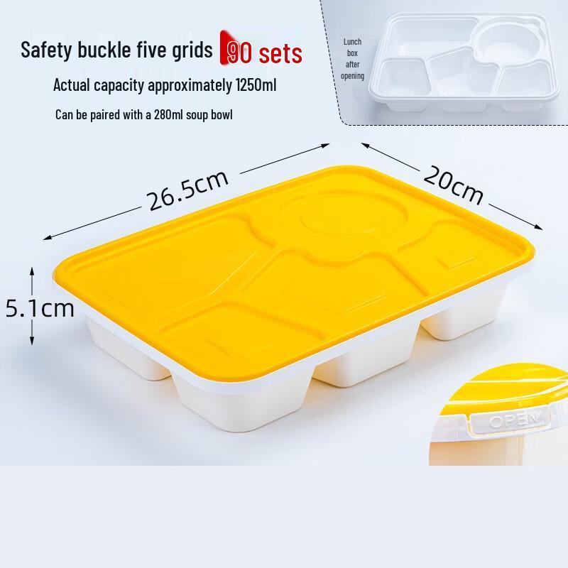 MOLUONA Disposable Plastic Takeaway Containers