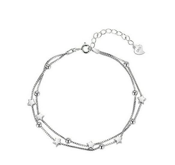 

Starry Sky Sterling Silver Bracelet - Perfect Qixi Gift for Her S990