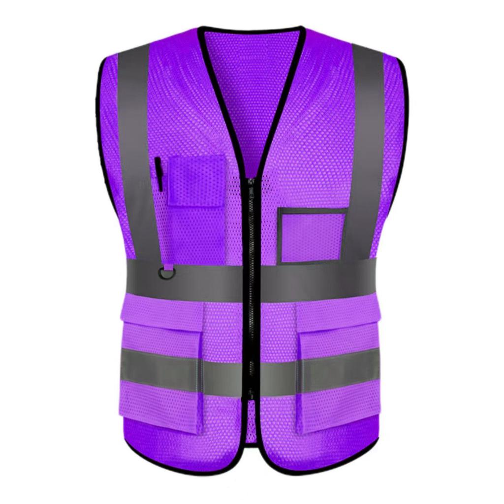 Multi-Pocket Reflective Vest for Drivers, Sanitation, Traffic, Cycling & Construction
