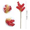 Red Berry Small Olive Branch Simulation Flower Arrangement Home Christmas Interior Decoration Flowers