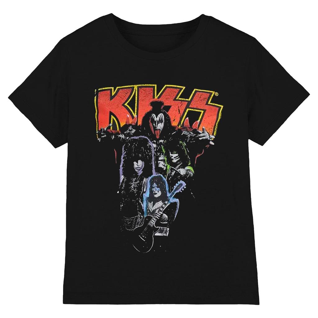 Kiss Unisex Adult Neon Cotton T-Shirt