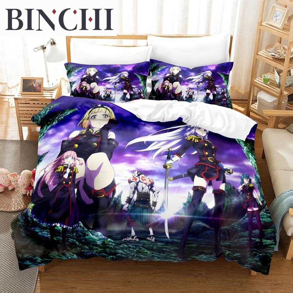 3D Anime Chained Soldier Bedding Set Single Twin Full Queen King Size Bed Set Adult Boys Bedroom Duvet Cover Sets Home Textiles