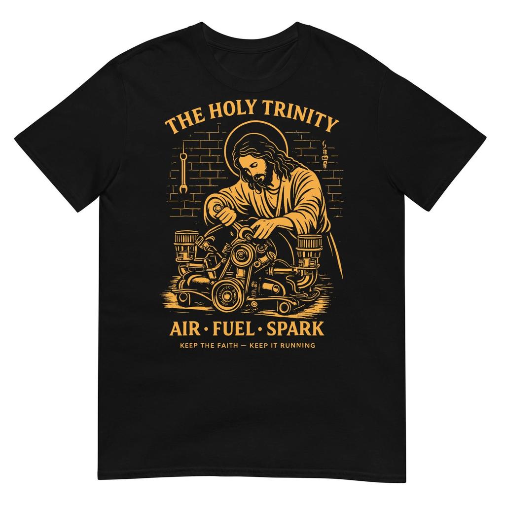 The Holy Trinity Air Fuel Spark Mechanic Funny Car Mechanic T-Shirt