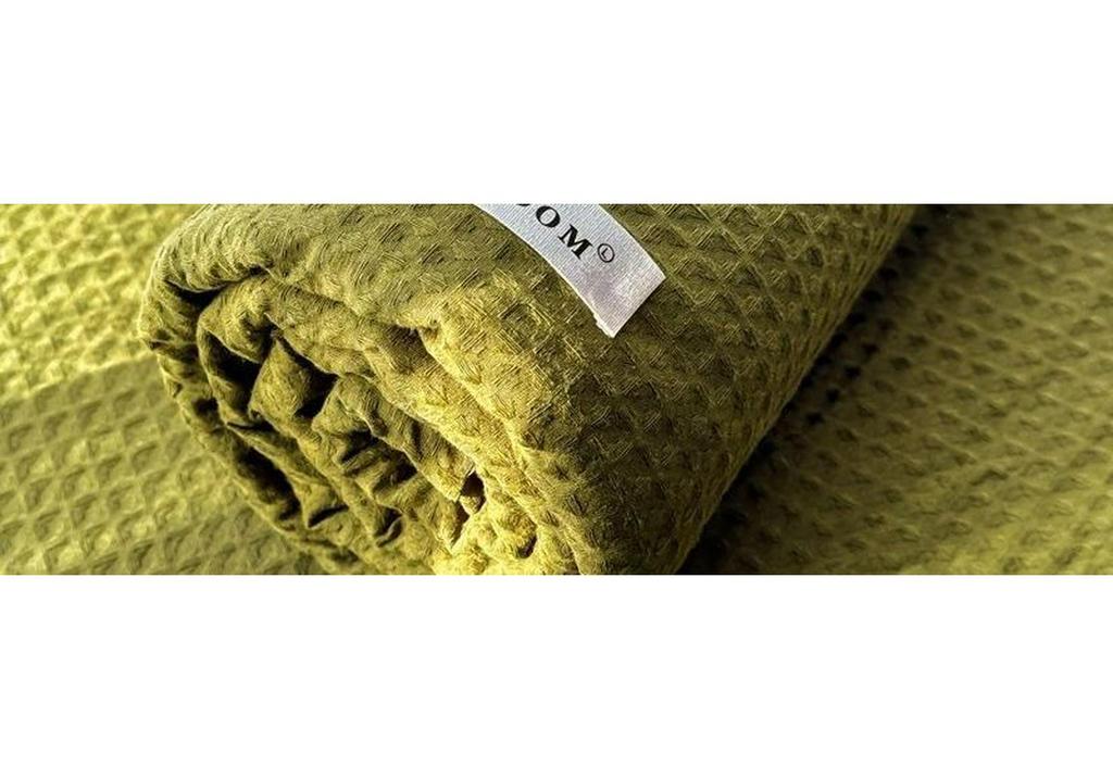 Ultra-Soft Washed Cotton Waffle Dorm Duvet Cover & Pillowcase Three-Piece Set
