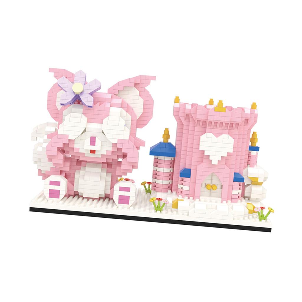 Pen Holder Building Set Cartoon Style Tight Contact Plastic Bright Colors Block Building Toy for Kid