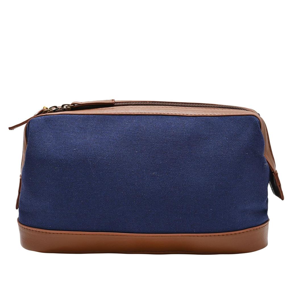 RAF Canvas & Faux Leather Washbag - Vulcan