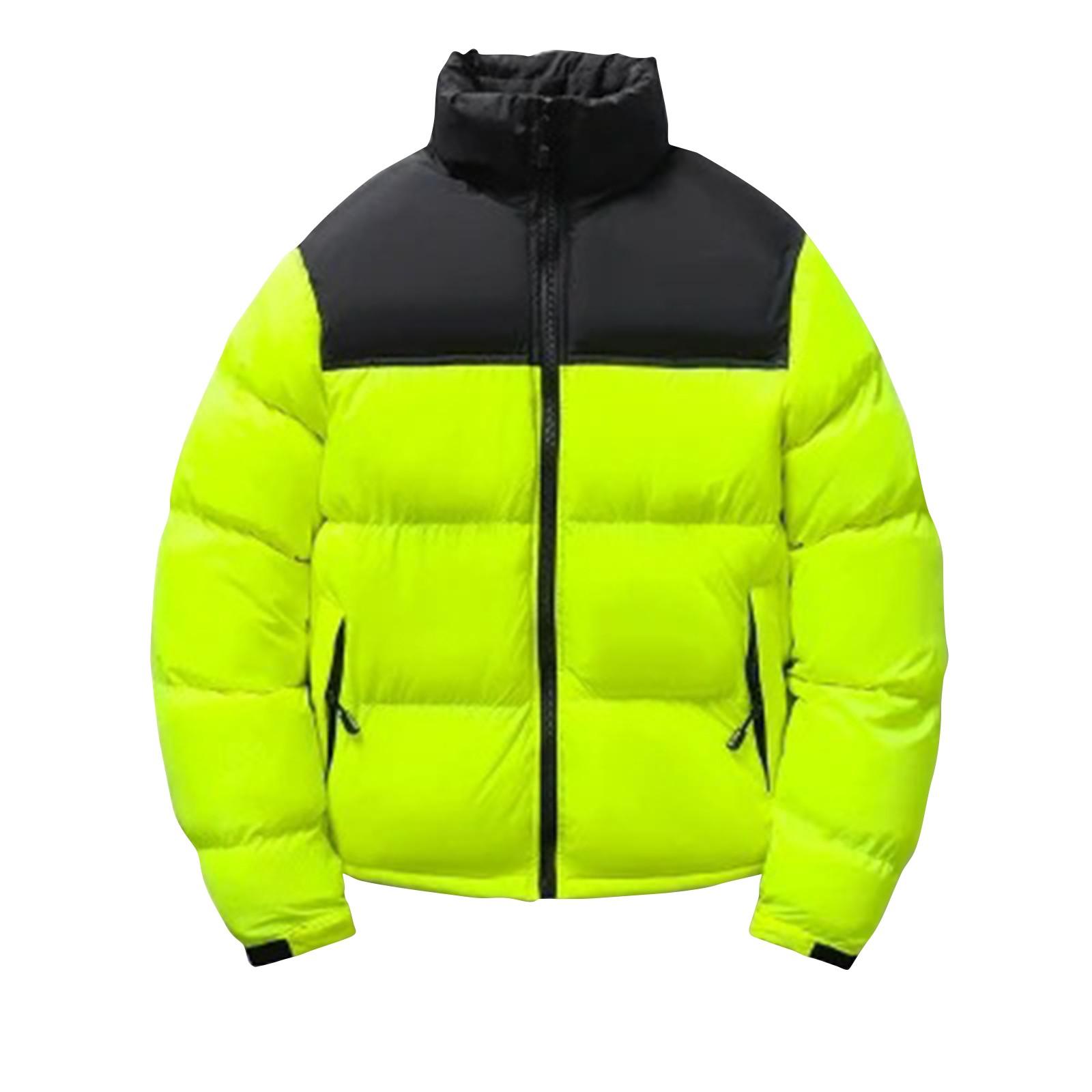 

Мужское утолщенное теплое пальто с воротником-стойкой Мужское модное пальто соответствующего цвета XXXL