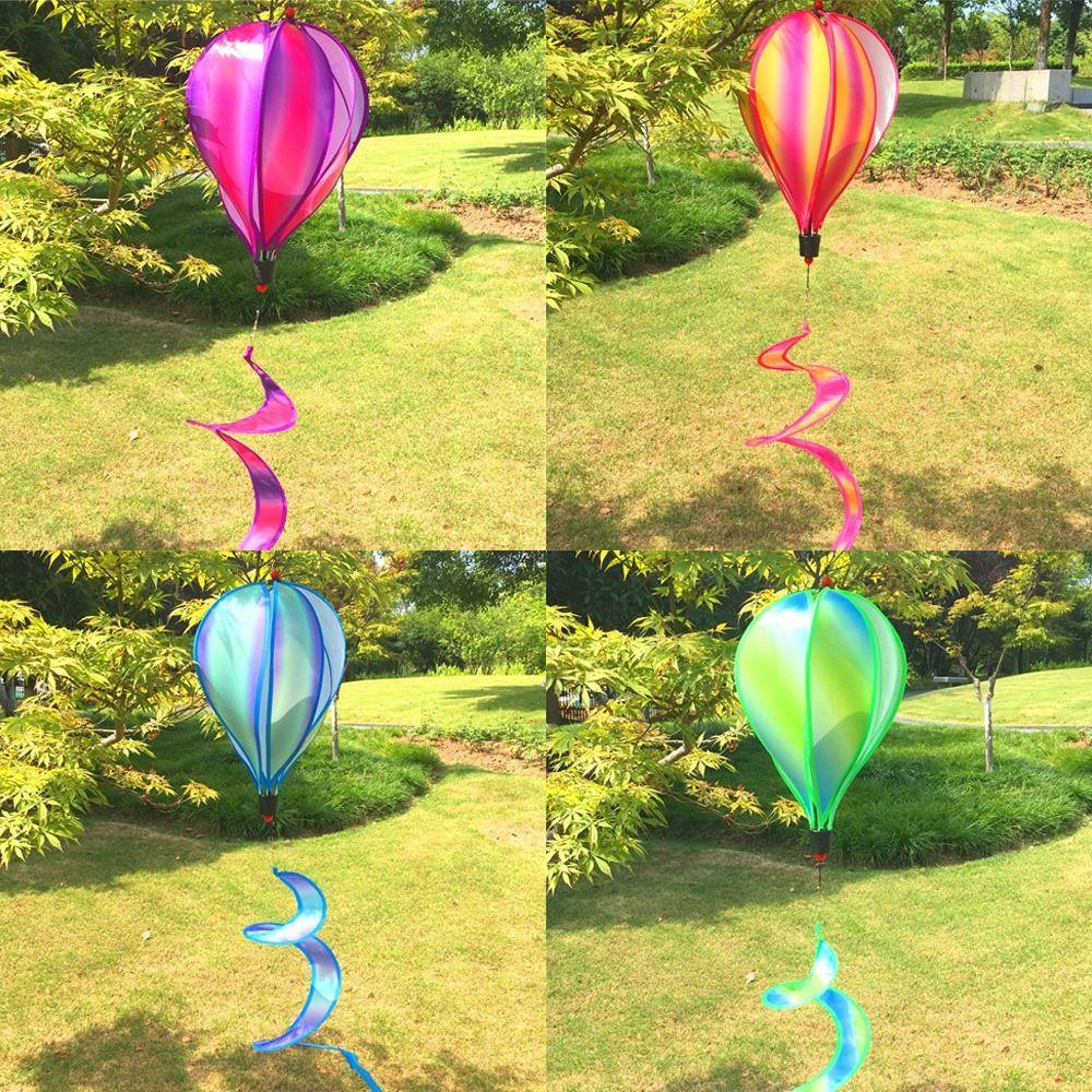 Giant Size Hot Air Balloon Rainbow Colors Color-changing Film Rainbow Decoration Transparent Film Striped Tie Dye