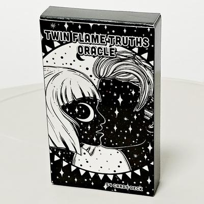 10.3*6cm Twin Flame Truths Oracle Cards Soulmate Deck for Psychic Love & Relationship Readings 54 Pcs Cards