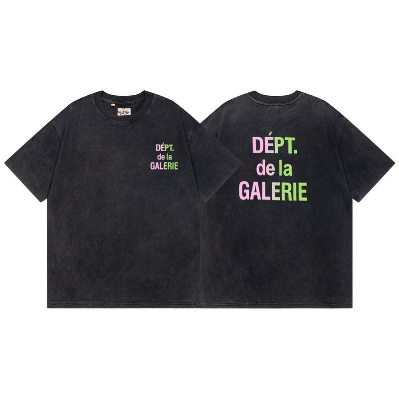 Wholesale GALLERY DEPT washed old short-sleeved beauty tide retro skull print couple loose T-shirt summer