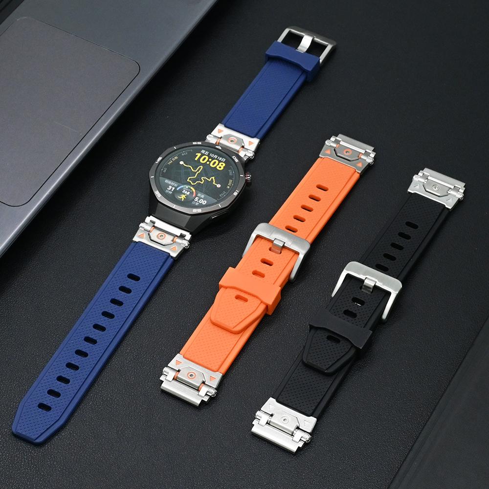 20mm 22mm Silicone Strap for Huawei Watch GT5 Pro 46mm Sport Band for Samsung Galaxy 7 6 5 40/44mm Bracelet for Amazfit Active 2