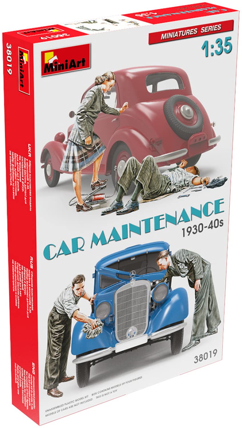 

Miniart Car Maintenance Plastic Model MA38019 1/35 1930s-1940s