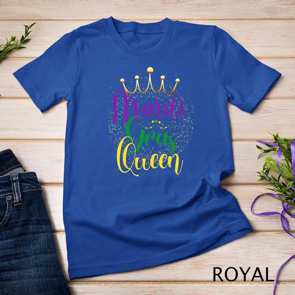 Mardi Gras Queen Parade Costume Party Women Gift Mardi Gras Unisex T-shirt 12 S