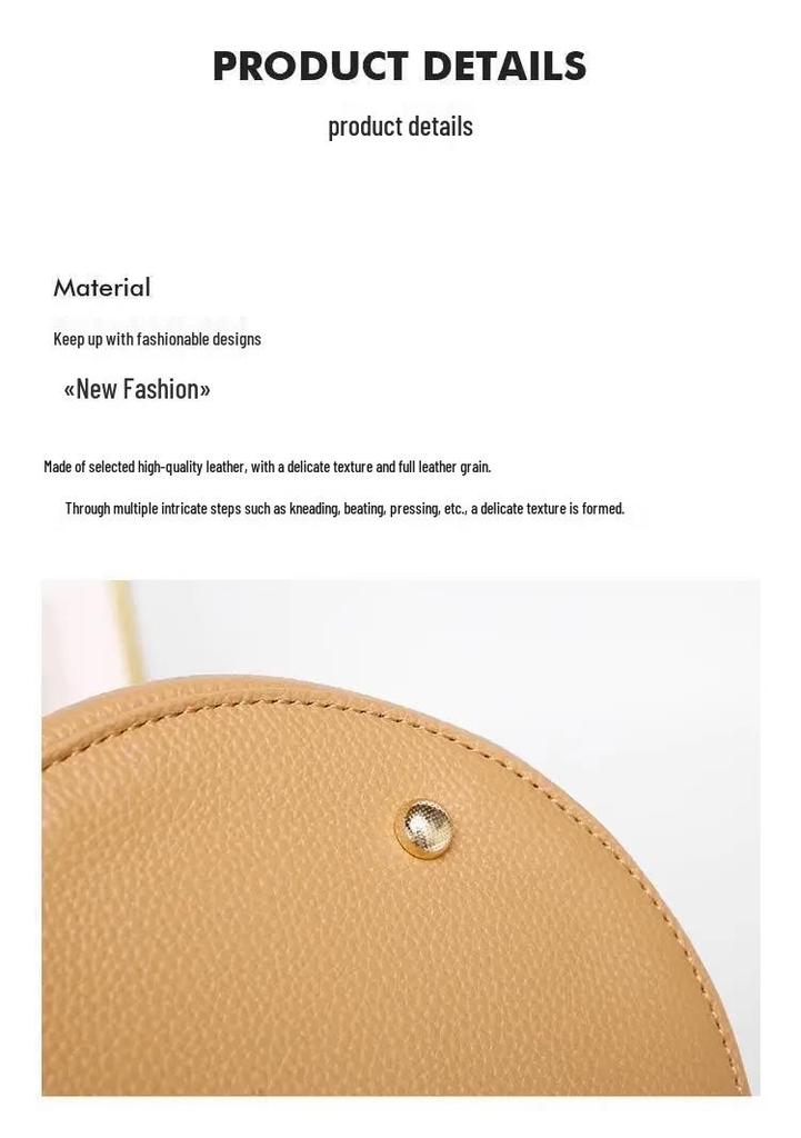 2026 Women's Large Capacity Tote Bag, Versatile Crossbody & Single Shoulder, Elegant Commuter Bucket Design
