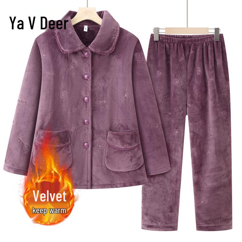 

Женский плюшевый комплект для дома Yalu Осень/Зима 2XL