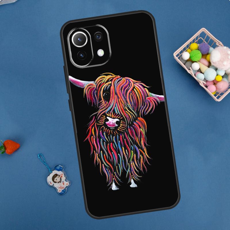 Cute Cartoon Cow Case For Xiaomi 13 14 15 Ultra 11T 12T 13T 14T Pro POCO X7 Pro X3 X5 X6 M6 F5 F6 Pro Cover