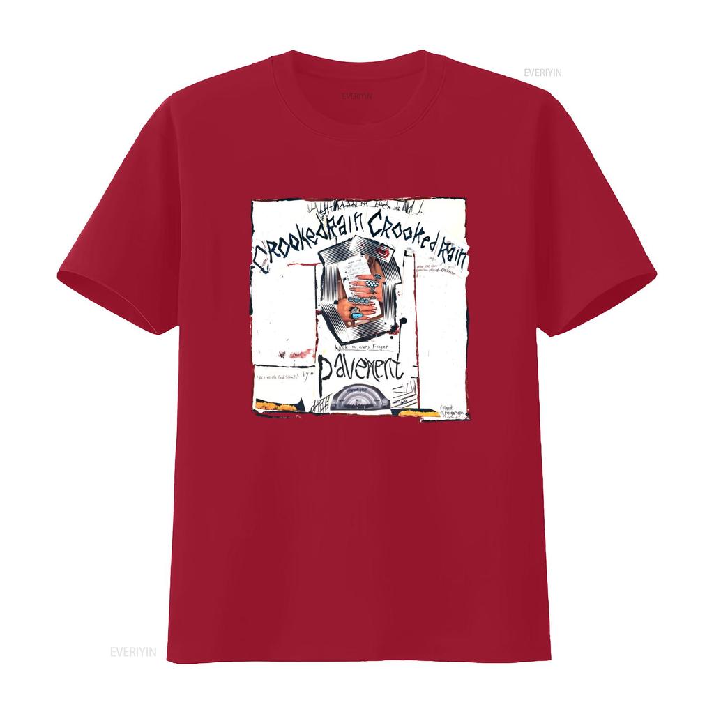 Paveunisext Band Crooked Rain T Shirt Full Size S 5xl Unique Art Print Design Rock Merch Vintage Homme Comfortable Stylish