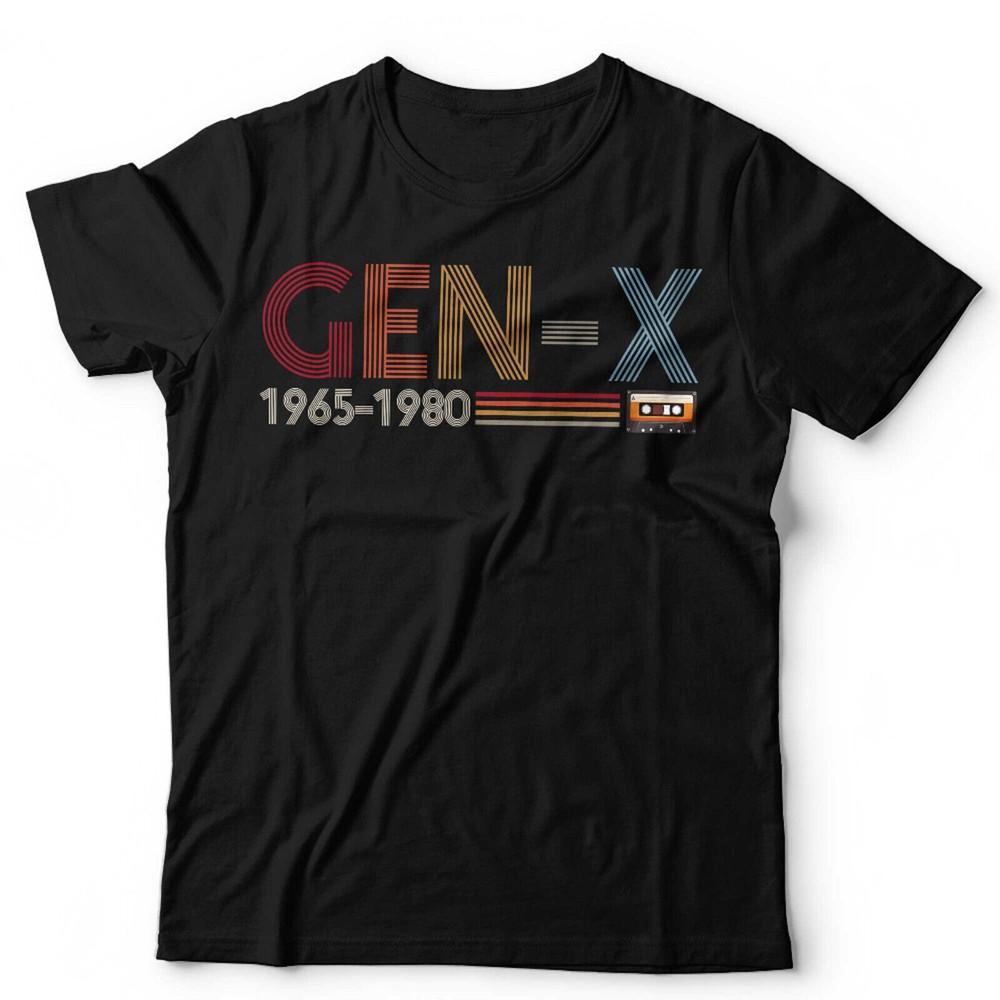 Gen X T-Shirt Unisex Generation X 40. Geburtstag 1980er Retro Vintage Geschenk