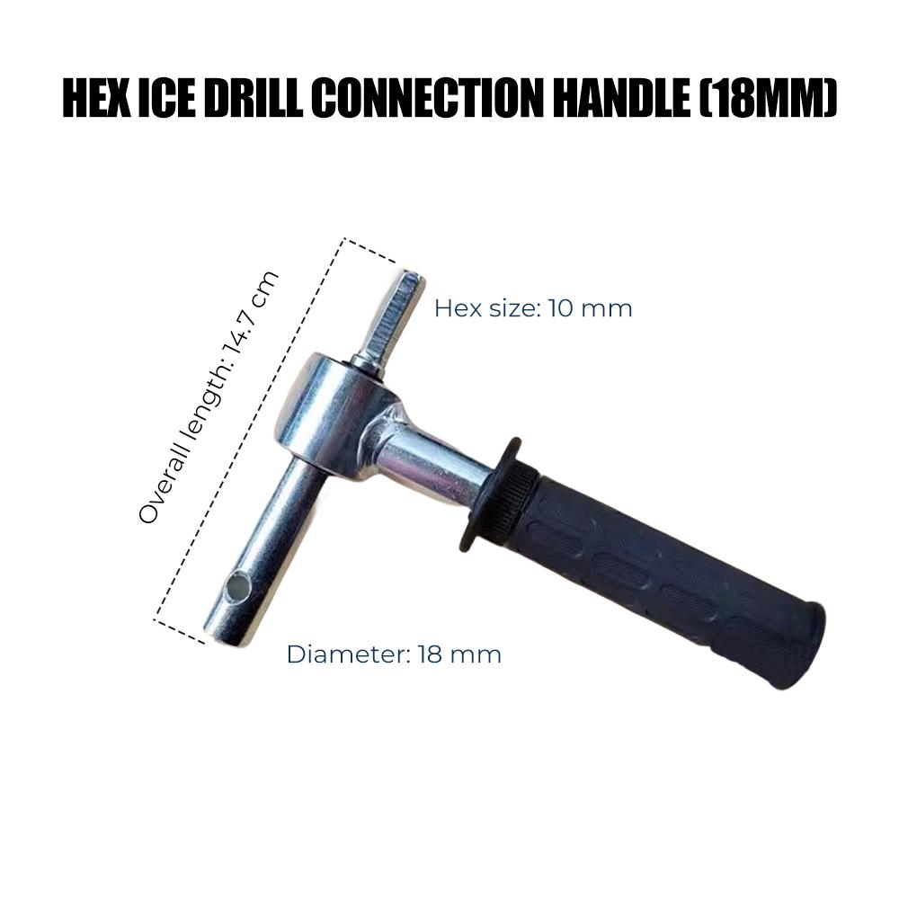 

18MM/20MM Metal Ice Drill Bit Adapter Portable Drill Conversor Ice Auger Part Outdoor Ice Fishing Tools Drill for Winter Fishing 10mm